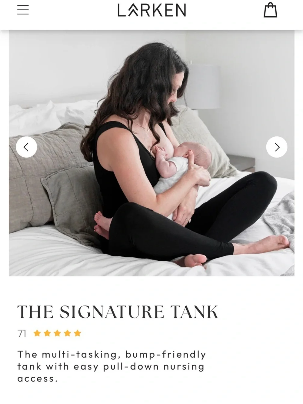 Larken The Signature Tank - Women's Maternity and Nursing Top